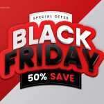 Black Friday Sale Banner Template Design Vector Image