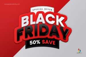 Black Friday Sale Banner Template Design Vector Image
