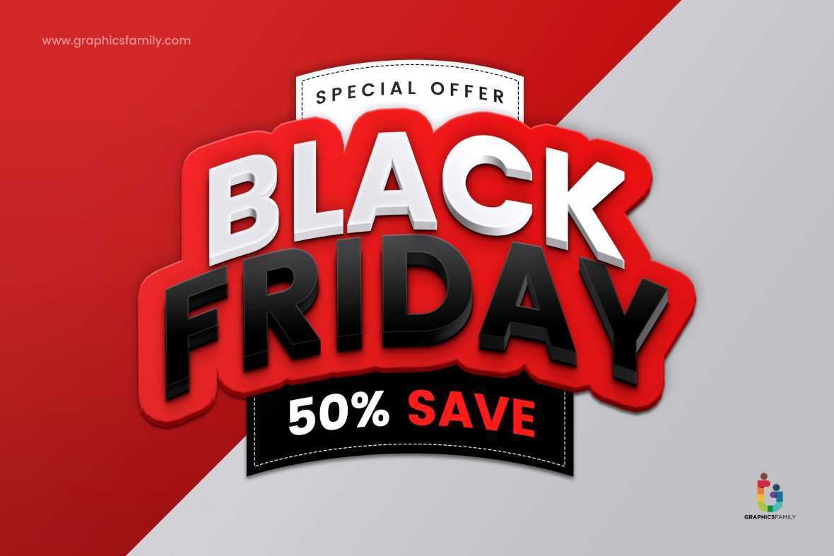 Black Friday Sale Banner Template Design Vector Image