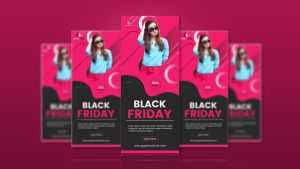 Black Friday Sale Roll Up Banner Design