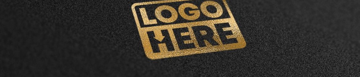 Black Gold Elegant Logo Mockup Black Gold Elegant Logo Mockup