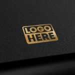 Black Gold Elegant Logo Mockup - Download Grátis Black Gold Elegant Logo Mockup