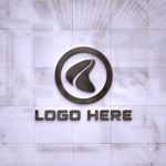 Black Logo Mockup With Tiles Wall - Download Grátis Black Logo Mockup With Tiles Wall