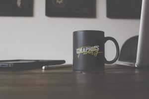Black Matte Coffee Cup Mockup