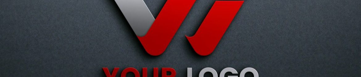 Black Wall Logo Design Mockup