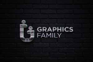Black Wall Metallic Logo