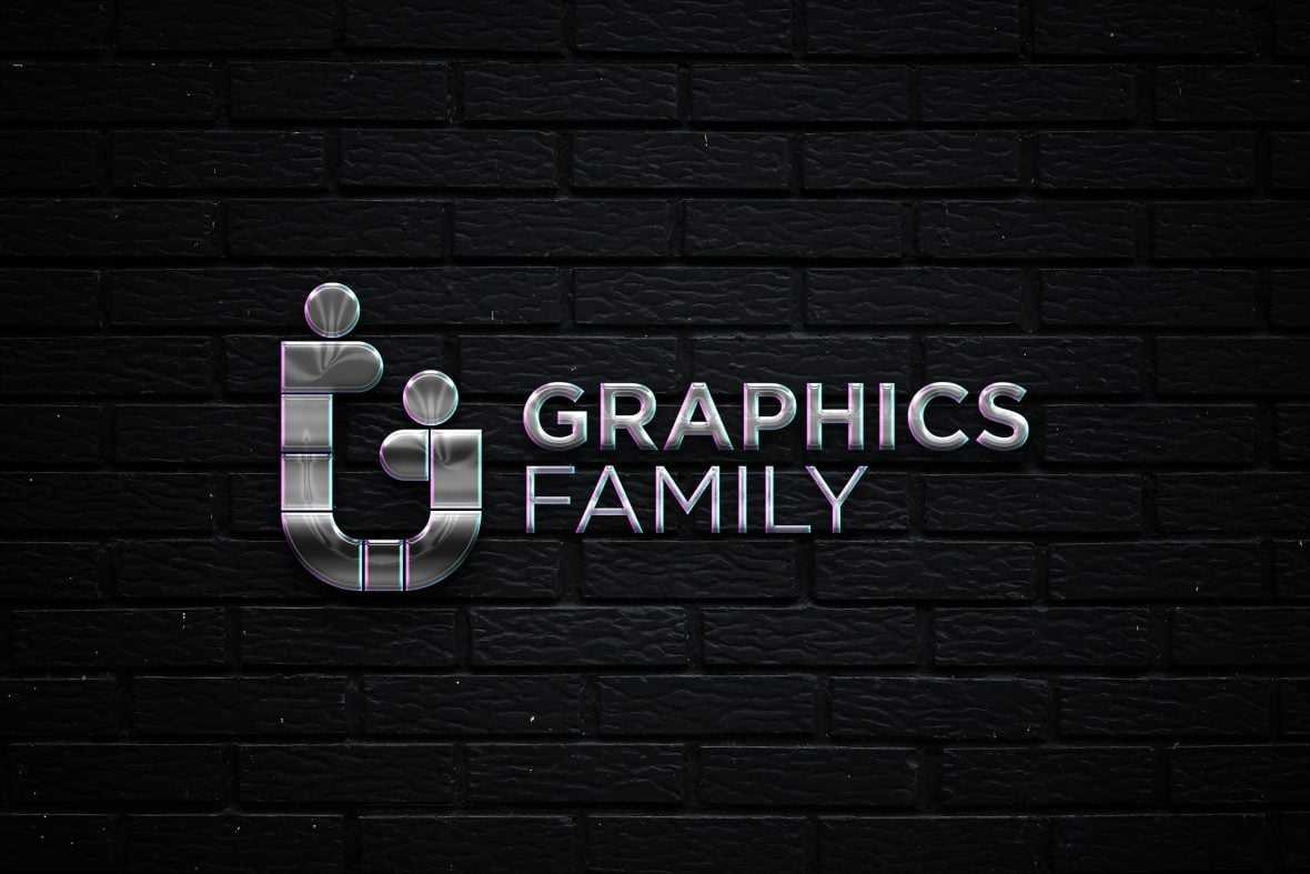 Black Wall Metallic Logo
