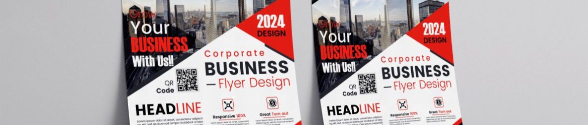 Black, White and Red Corporate Business Flyer Template Black, White and Red Corporate Business Flyer Template