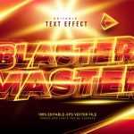 Blaster Master Text Style Effect