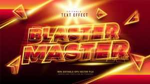 Blaster Master Text Style Effect