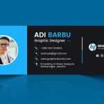 Blue and Black Email Signature Design - Download Grátis Blue and Black Email Signature Design