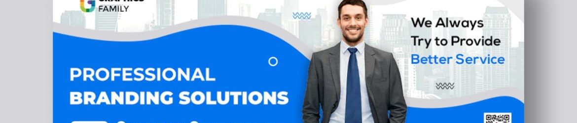 Blue and White Professional Web Banner Design