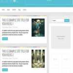 Blue Blog Magazine - Template para Blogger Blue Blog Magazine