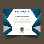 Blue certificate design in professional style - Download Grátis Blue certificate design in professional style