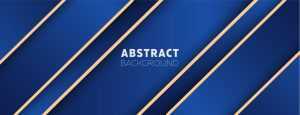 Blue Gradient with Golden Lines Background Template