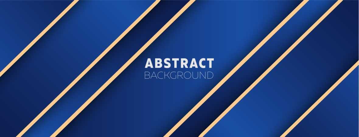 Blue Gradient with Golden Lines Background Template