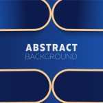 Blue Gradient with Rounded Golden Lines Background Template - Download Grátis Blue Gradient with Rounded Golden Lines Background Template