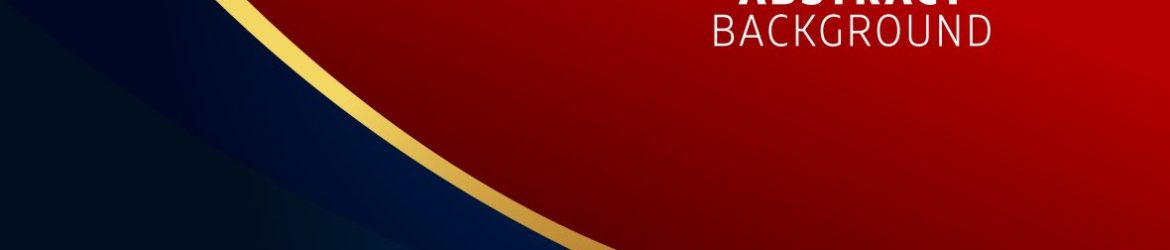 Blue, Red and Golden Abstract Background Template