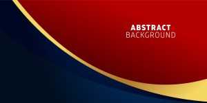 Blue, Red and Golden Abstract Background Template