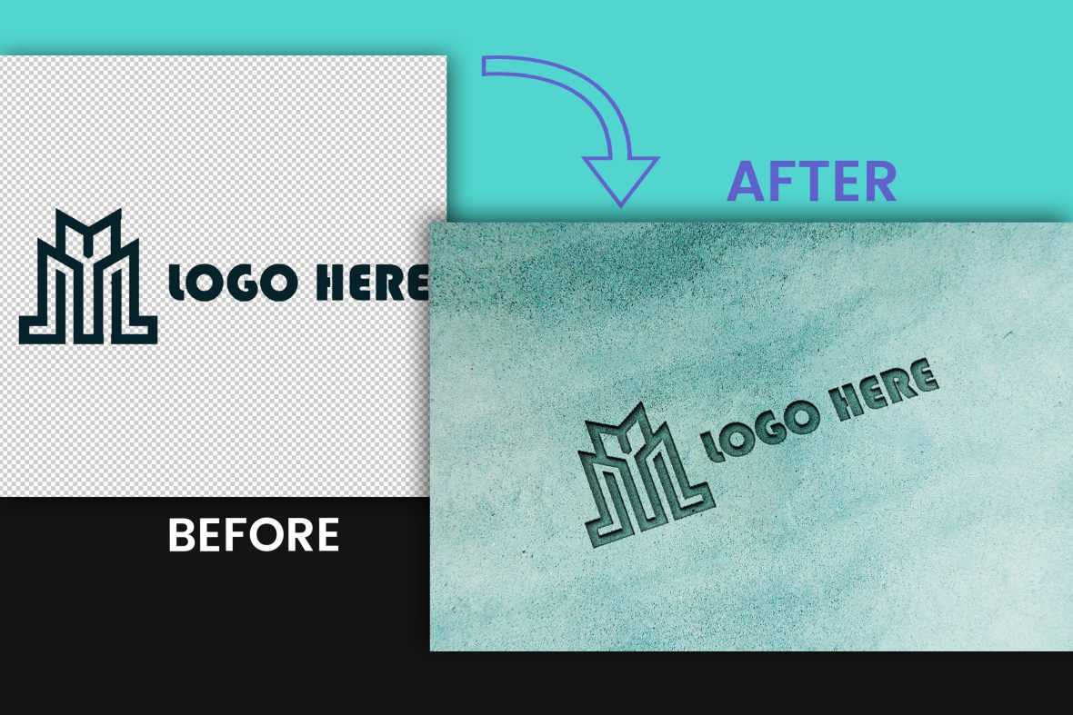Blue Sand Logo Mockup