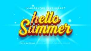 Bold Glowing Yellow Text Effect