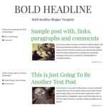 Bold Headline Responsive