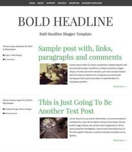Bold Headline Responsive