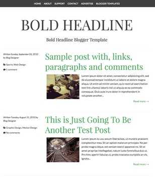 Bold Headline Responsive