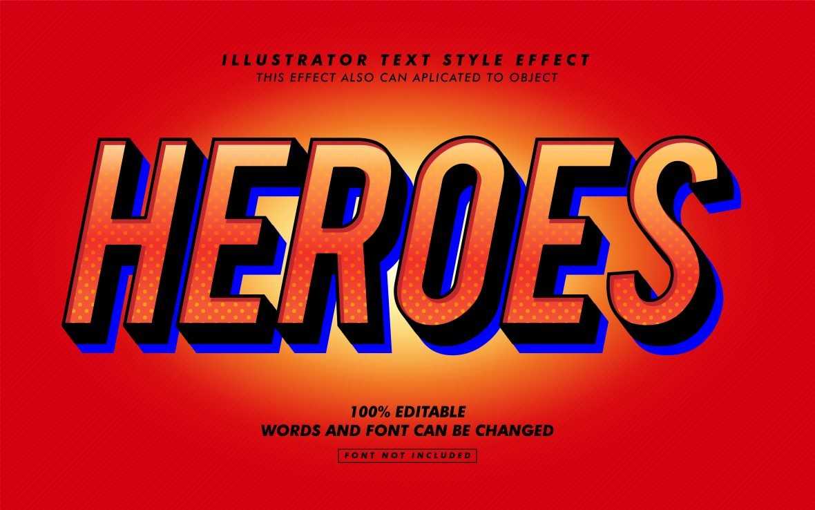 Bold Red Text Effect