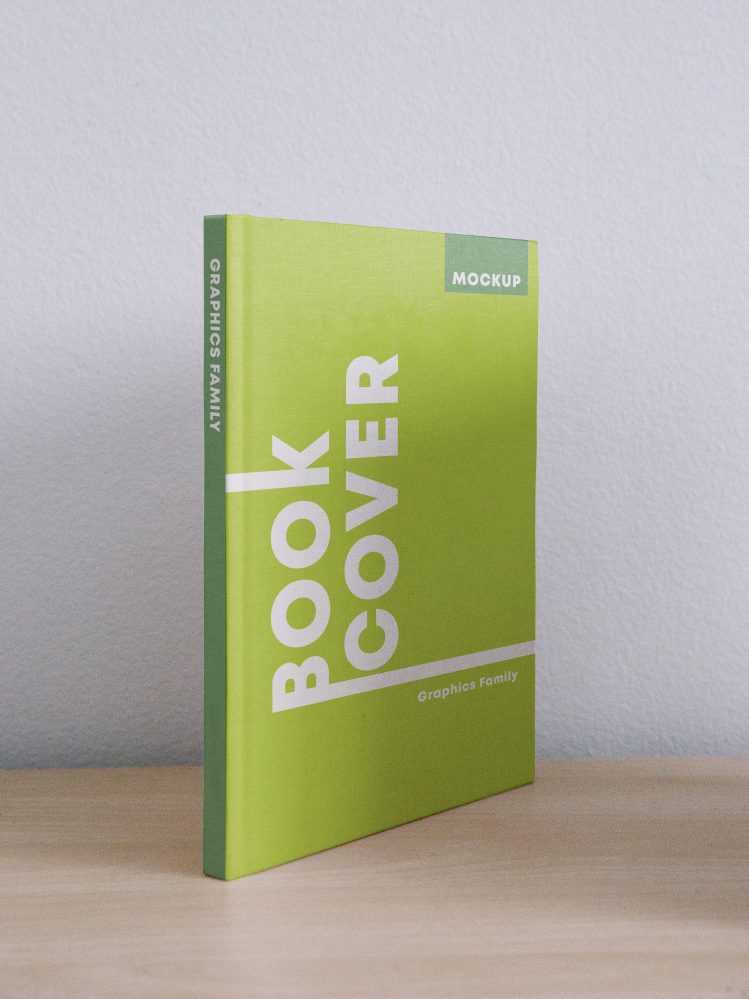 Book Cover & Spine Design Mockup