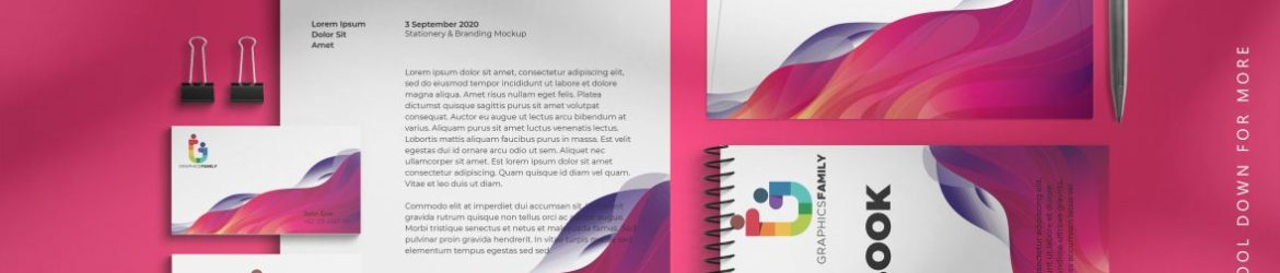 Brand identity for corporate or store with minimal and modern style Premium PSD