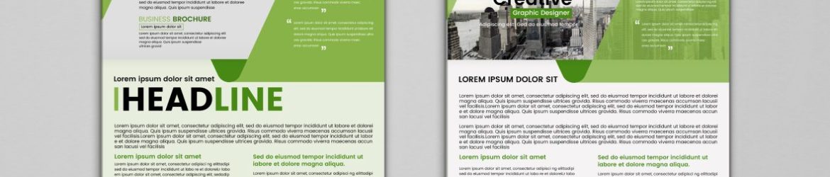 Brochure design template vector image Brochure design template vector image
