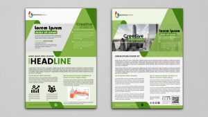 Brochure design template vector image