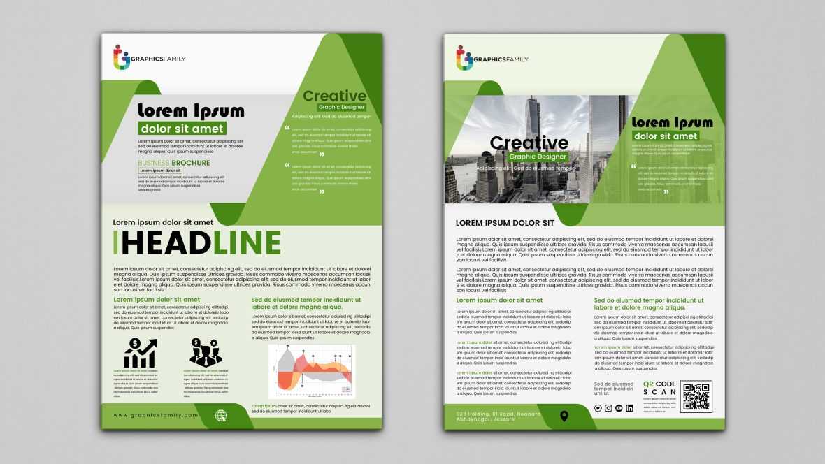 Brochure design template vector image