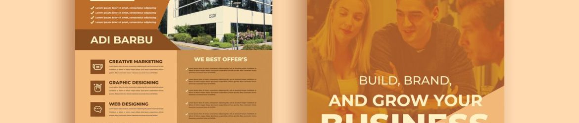 Brochure template PSD image Brochure template PSD image