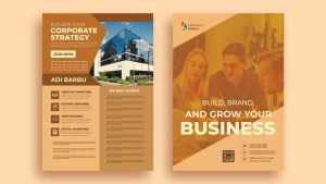 Brochure template PSD image