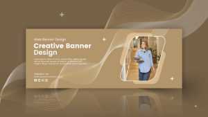 Brown Web Banner Design