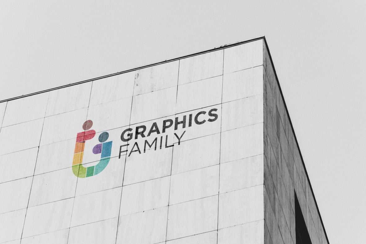 Building Top Logo Mockup