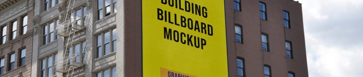 Building Wall Billboard Design Mockup