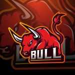 Bull Mascot Gaming Logo Template - Download Grátis Bull Mascot Gaming Logo Template