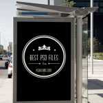 Bus Stop Billboard Mockup