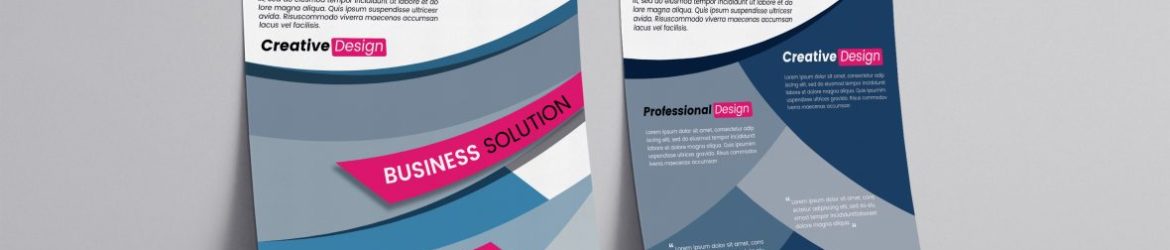Business brochure design template vector image