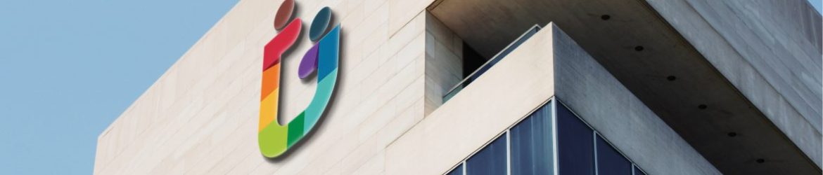 Business Building 3D Logo Mockup
