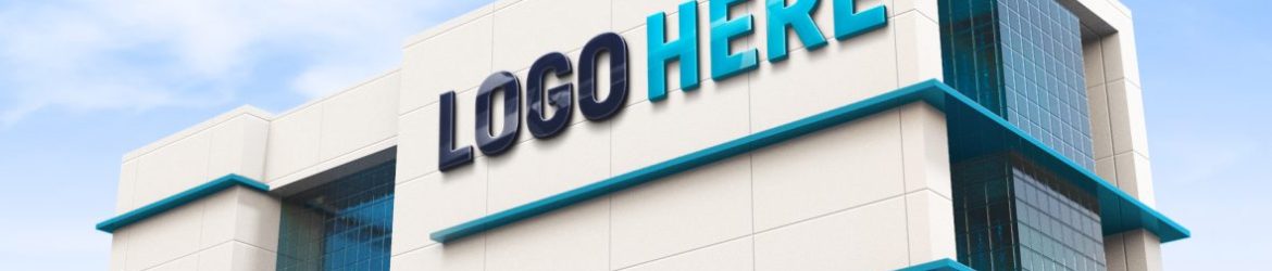 Business Building Logo Mockup
