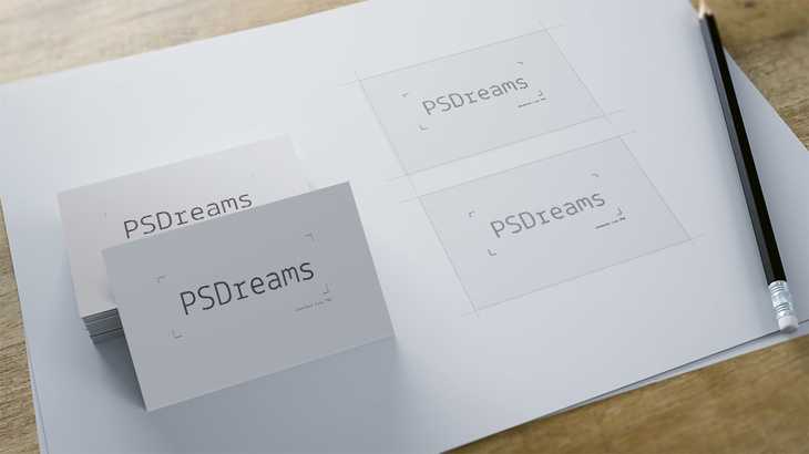 Business Card Mockup Free PSD