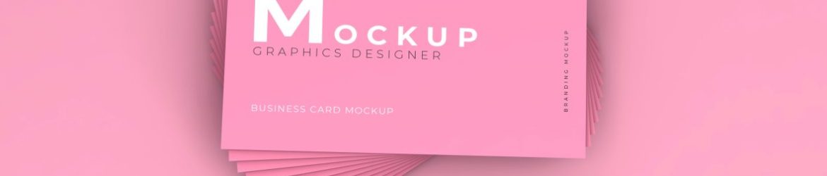 Business card mockup isolated 3d rendering