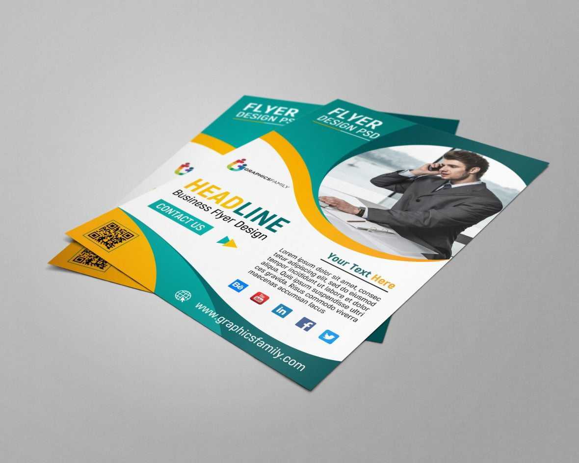 Business Flyer Template Design PSD