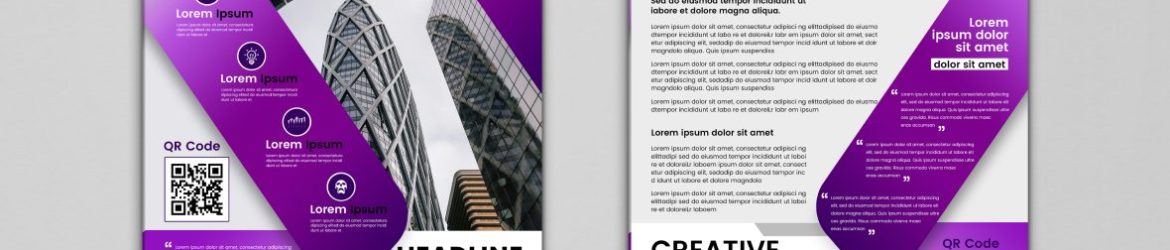 Business flyer template vector image