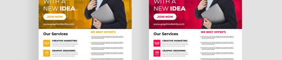 Business Idea Brochure template PSD Template
