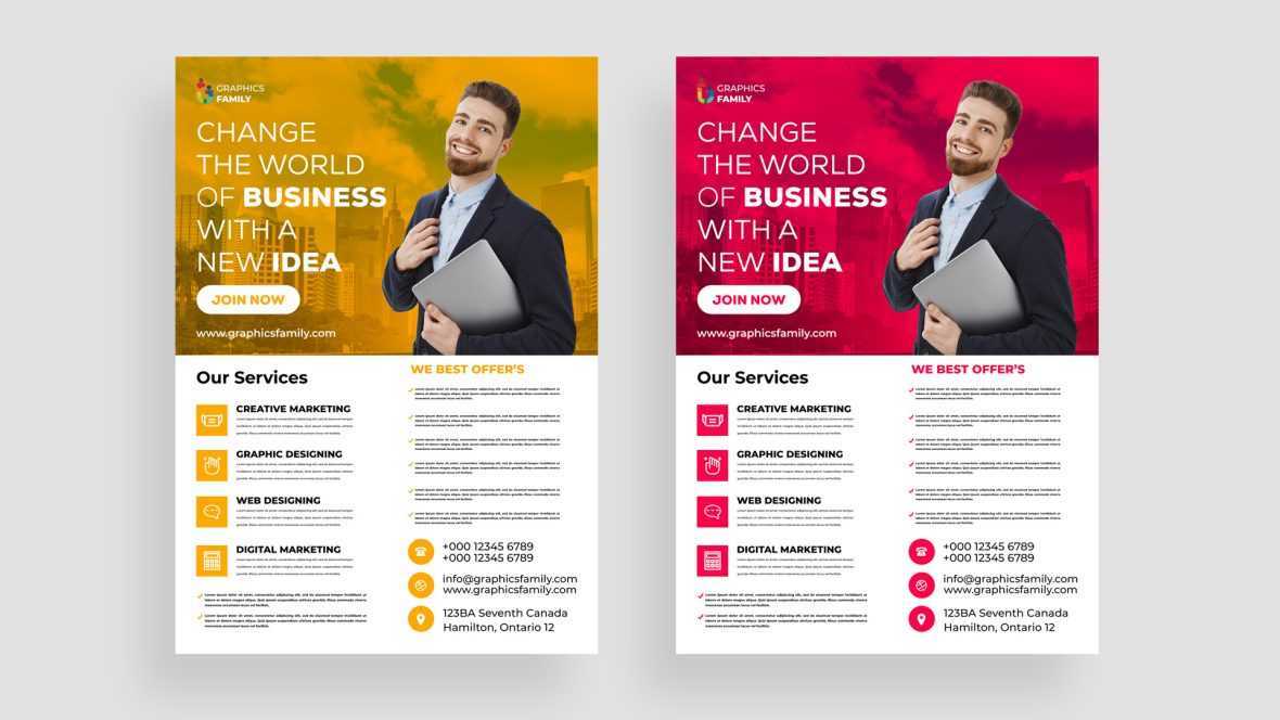 Business Idea Brochure template PSD Template